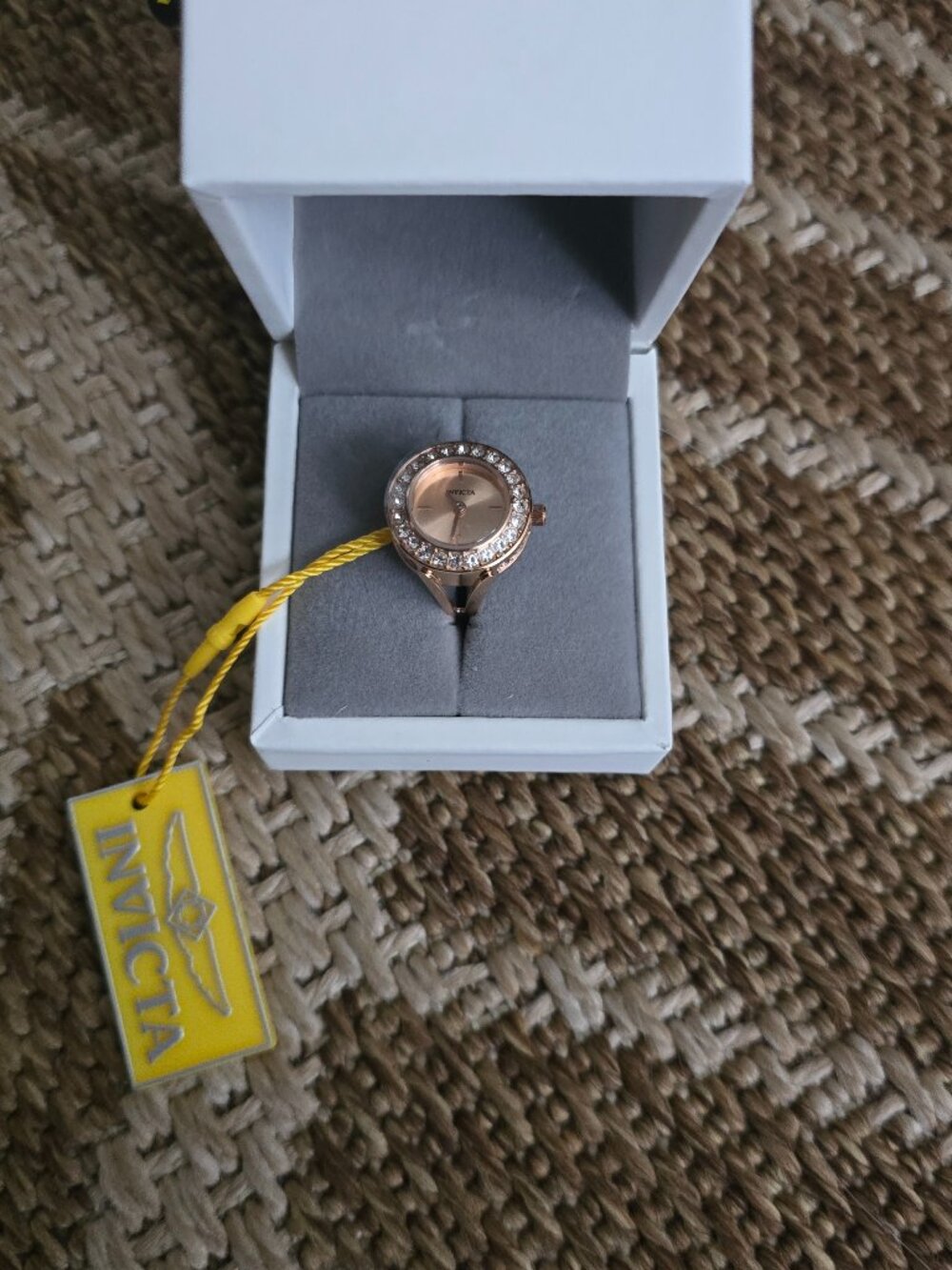 NEW Invicta Mini Angel Ring Watch – Rose Gold – Model 50553 – NWT